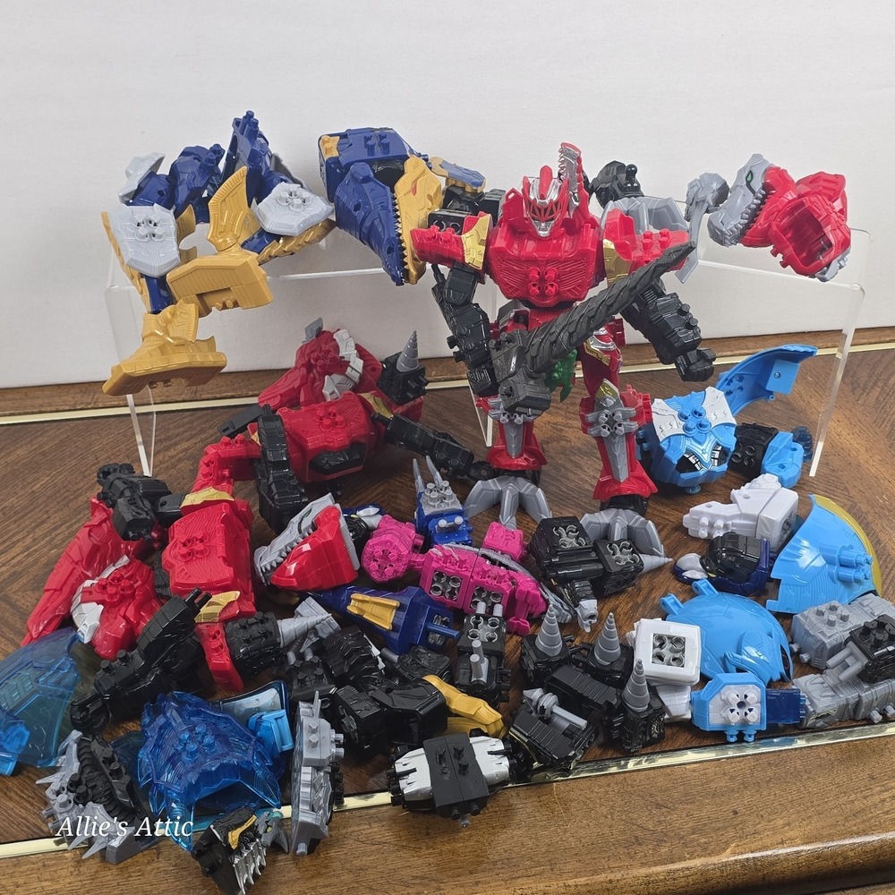Bandai Power Rangers Dino Fury Ryusoulger DX Megazord Figures Ryusoul Keys Lot